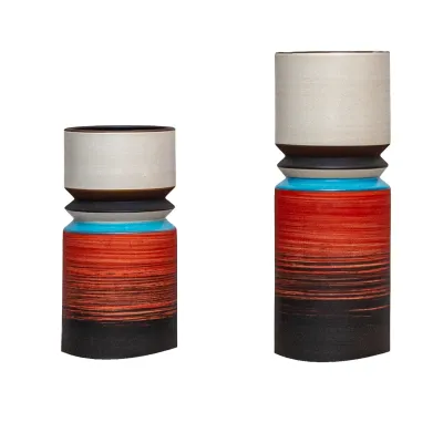 Florero de ceramica colores