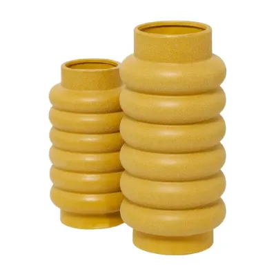 FLORERO RESINA AMARILLOS SET