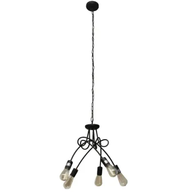 LAMPARA COLGANTE FLOR  W 5 BULB 29W