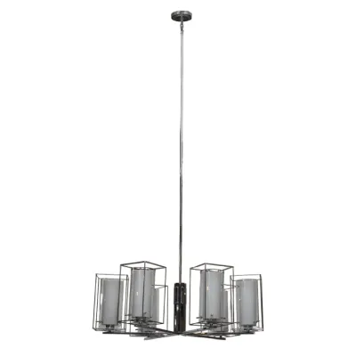 LAMPARA COLGANTE LONCINO II 6X60W CHROMO (sin bombill