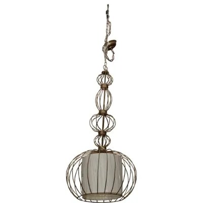 LAMPARA COLGANTE METAL TY CYRA 18X38.5H