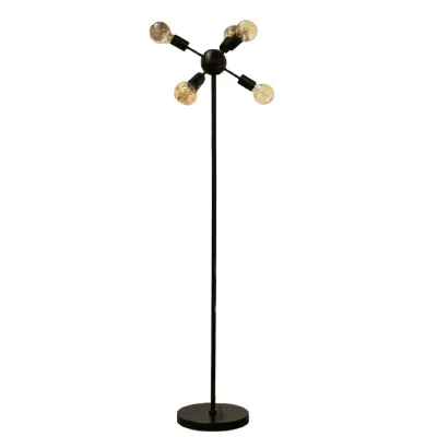 LAMPARA DE PIE MTL INDUSTRIAL W BULB 62