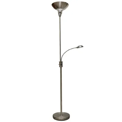 Lampara De Pie Torch Chromado