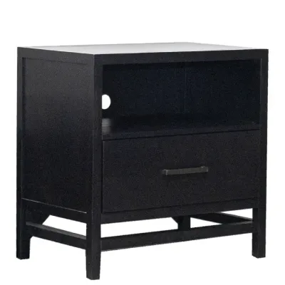 MESA DE NOCHE ACME 28X18X28H COLOR NEGRA