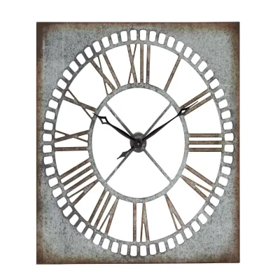 RELOJ CON ESPEJO DE PARED CUADRADO