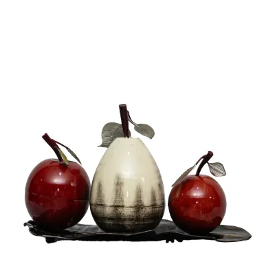 Bandeja de frutas metalica