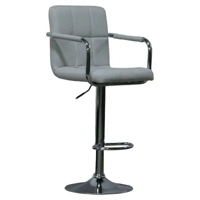 SILLA BAR RANGER AJUSTABLE CHROMO TELA BLANCO