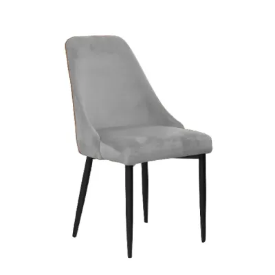 SILLA LATERAL KEENE VELVET GRIS