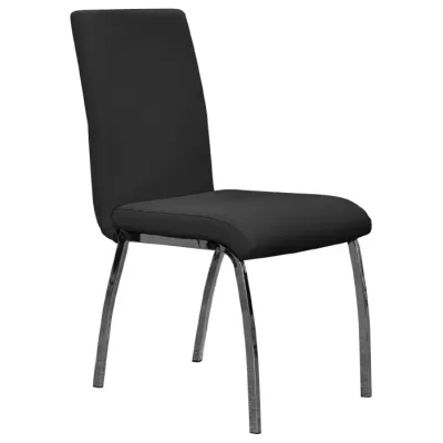 SILLA LATERAL MAROCCA PVC NEGRO