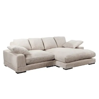 SOFA SECCIONAL BLAINE TELA WILD CORDUROY BEIGE (2 BULTOS)