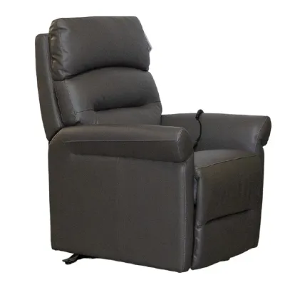 SILLON RECLINABLE WITH LIFT SERENA  GRIS PVC (2 BULTOS)