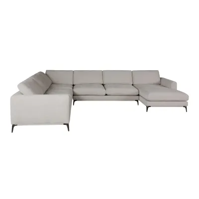 SOFA SECCIONAL CLAYTON FACING DERECHO TELA GRAY (4 BULTOS)
