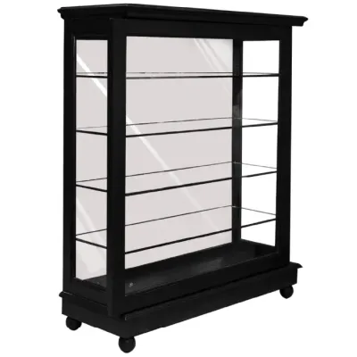 VITRINA MURCIA 39"X15.5"X47" SLIDING DOOR NEGRO