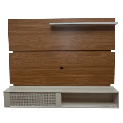 ESTANTE TV PARED DOM, 75", 142*190*30CM BLANCO (2 BULTOS)