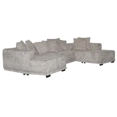 SOFA SECCIONAL IDEAL C/ 2 CHAISES 325*155*90CM DARK GREY (4 BULTOS)