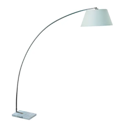 Lampara De Pie Arqueado Blanco
