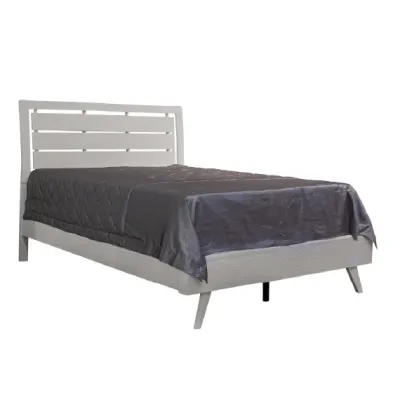 CAMA KING PERSE 1.93*2M MADERA WAVE WHITE (OCUPA BOX) [[2 BULTOS]]