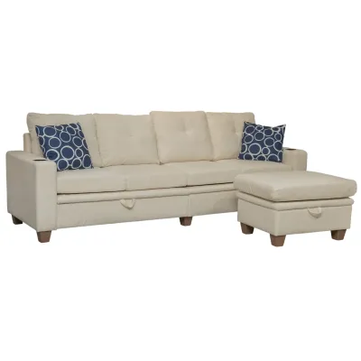 Sofá Cuadruple Kimo Beige