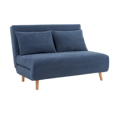 SOFA CAMA FULL FOLDING TELA NAVY BLUE
