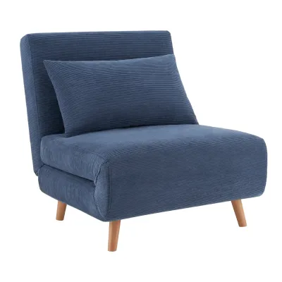 SOFA CAMA INDIVIDUAL FOLDING TELA  NAVY BLUE