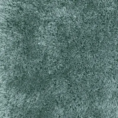 Alfombra Shaggy Viscose Solid Marine Blue