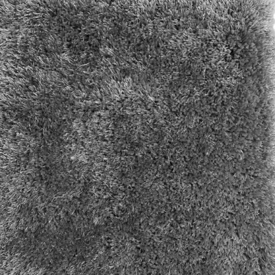 Alfombra Shaggy Viscose Solid Gray 214
