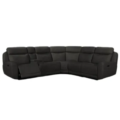 SOFA SECCIONAL RECLI. LARY TELA RESPIRABLE DARK GREY (6 BULTOS)