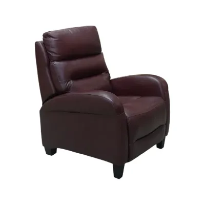SILLON RECLINABLE GLAM CUERO PVC BURGUNDY (2 BULTOS)