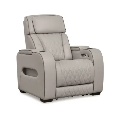 SILLON RECLINABLE HENRY  ELECTRICO LED TAUPE