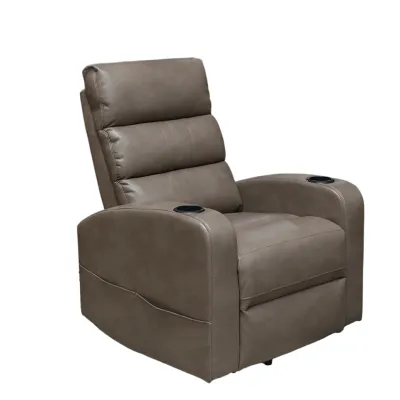 SILLON RECLINABLE ICOMFORT PORTAVASOS LIFT MASAJES HEATING TAUPE