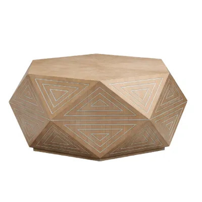 Producto Mesa Central Hexagono Light Brown
