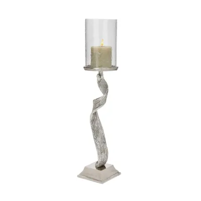 Candelabro metal glass Hurricane