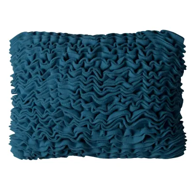 COJIN AZUL PLEGADO DECORATIVOS 13X18