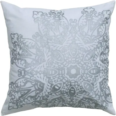 COJIN BLANCO CON DIBUJO SILVER 1818