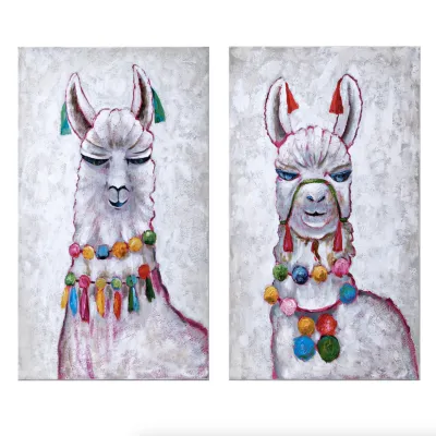 CUADRO CANVAS LLAMA PARTY