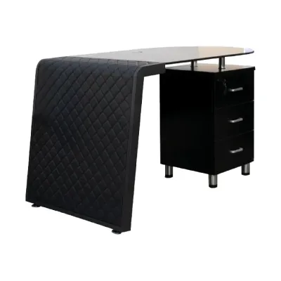 ESCRITORIO HAN 140X70CM GABINETE NEGRO [[3 BULTOS]]
