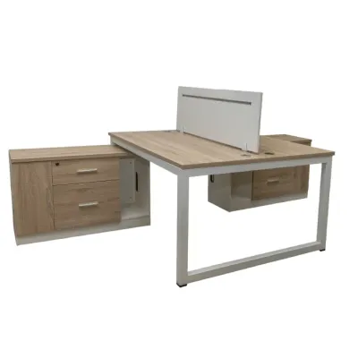 ESCRITORIO PAXSON P/2 140X120CM C RETORNO CLARO [[5 BULTOS]]