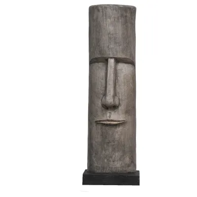 Escultura de resina rapa nui 