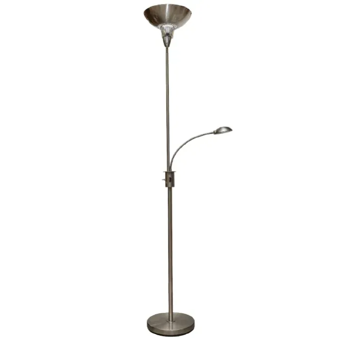 Lampara De Pie Torch Chromado