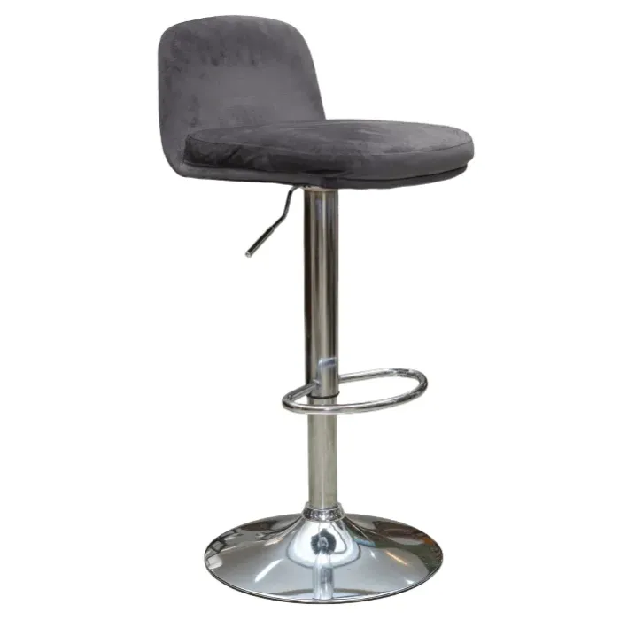 Silla Bar Rio Cromo Gris Oscuro