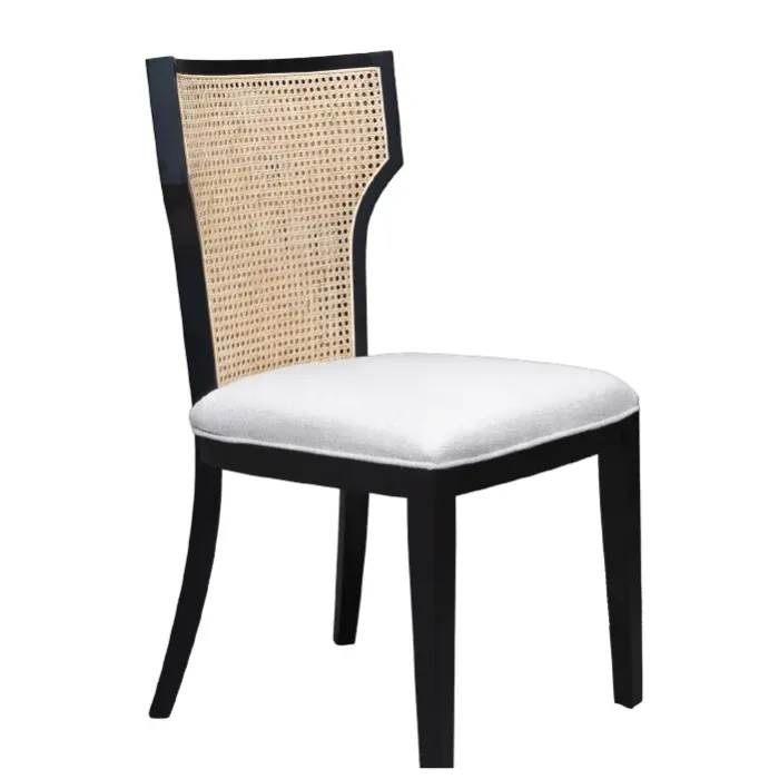 Silla Lateral Mimbre Negro