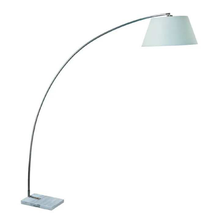 Lampara De Pie Arqueado Blanco