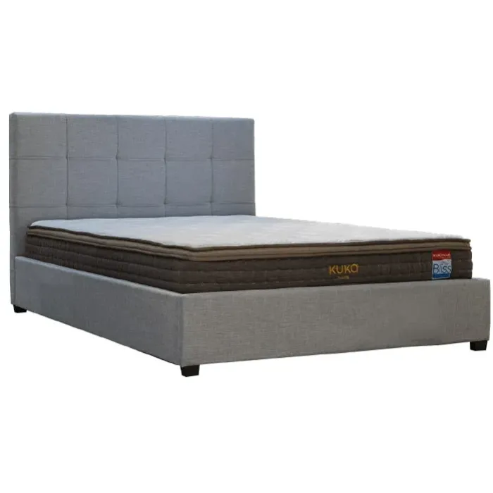 Cama Queen Veron Light Grey