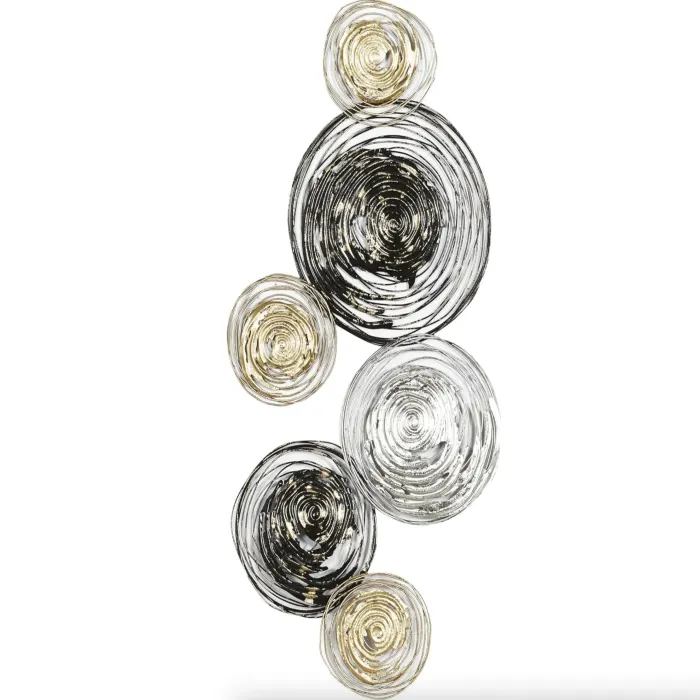 CUADRO METALICO PARED CIRCULOS 